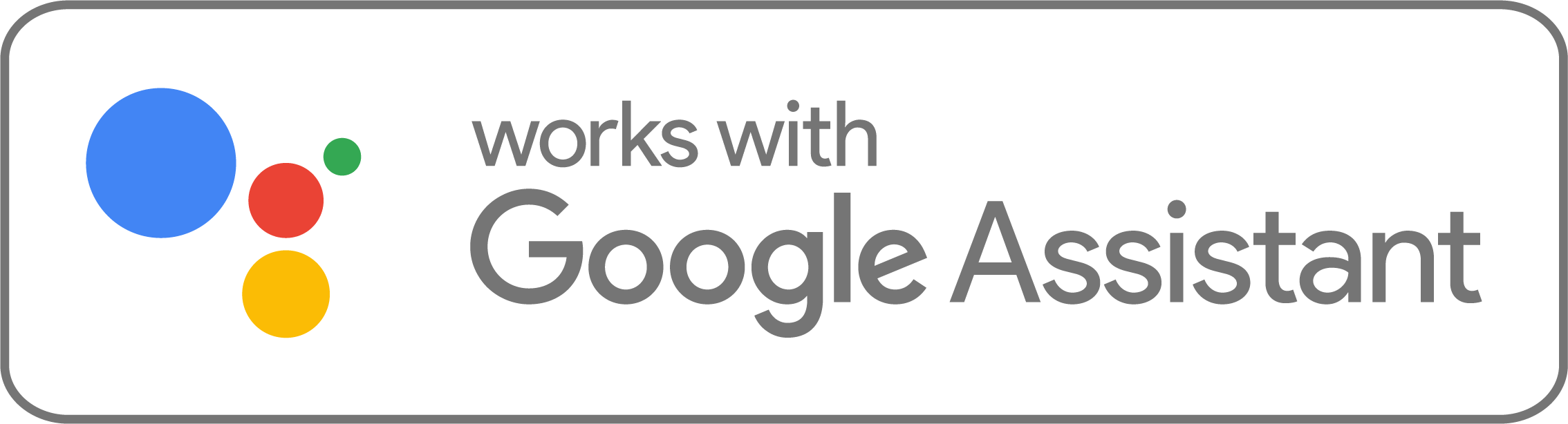 Rahmen mit Aufschrift Google Assistant